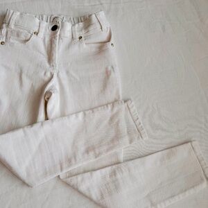 J. Crew Crewcuts Girls White Skinny Jeans Size 8 NWT